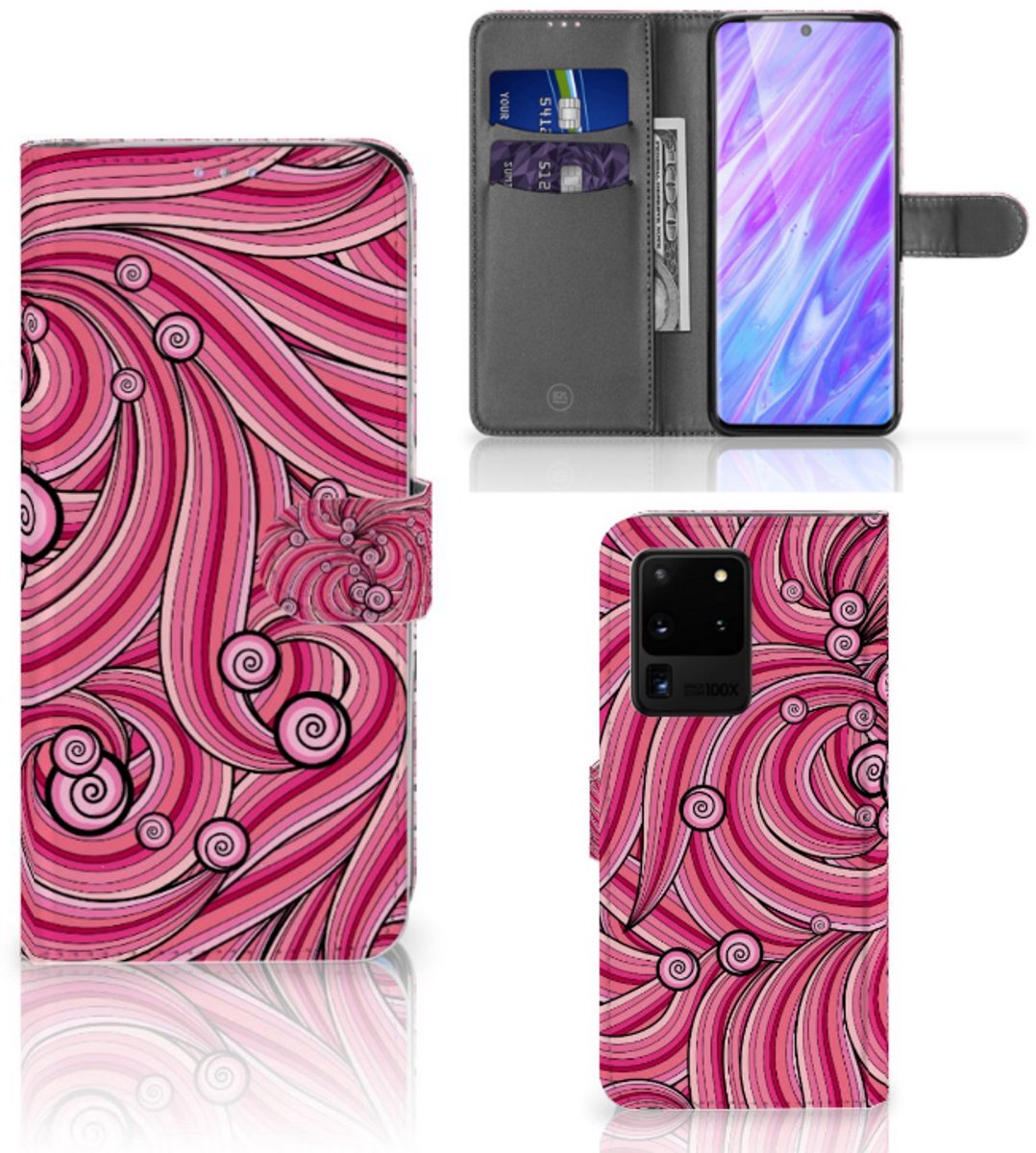 Samsung Galaxy S20 Ultra Hoesje Swirl Pink