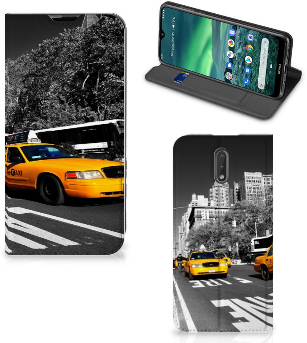 Nokia 2.3 Book Cover New York Taxi