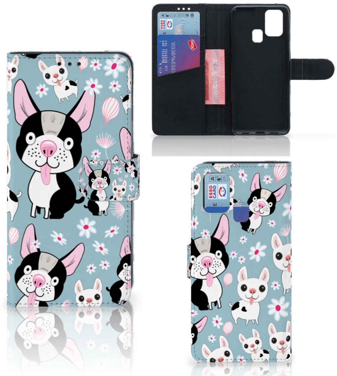 Samsung Galaxy M31 Telefoonhoesje met Pasjes Hondjes