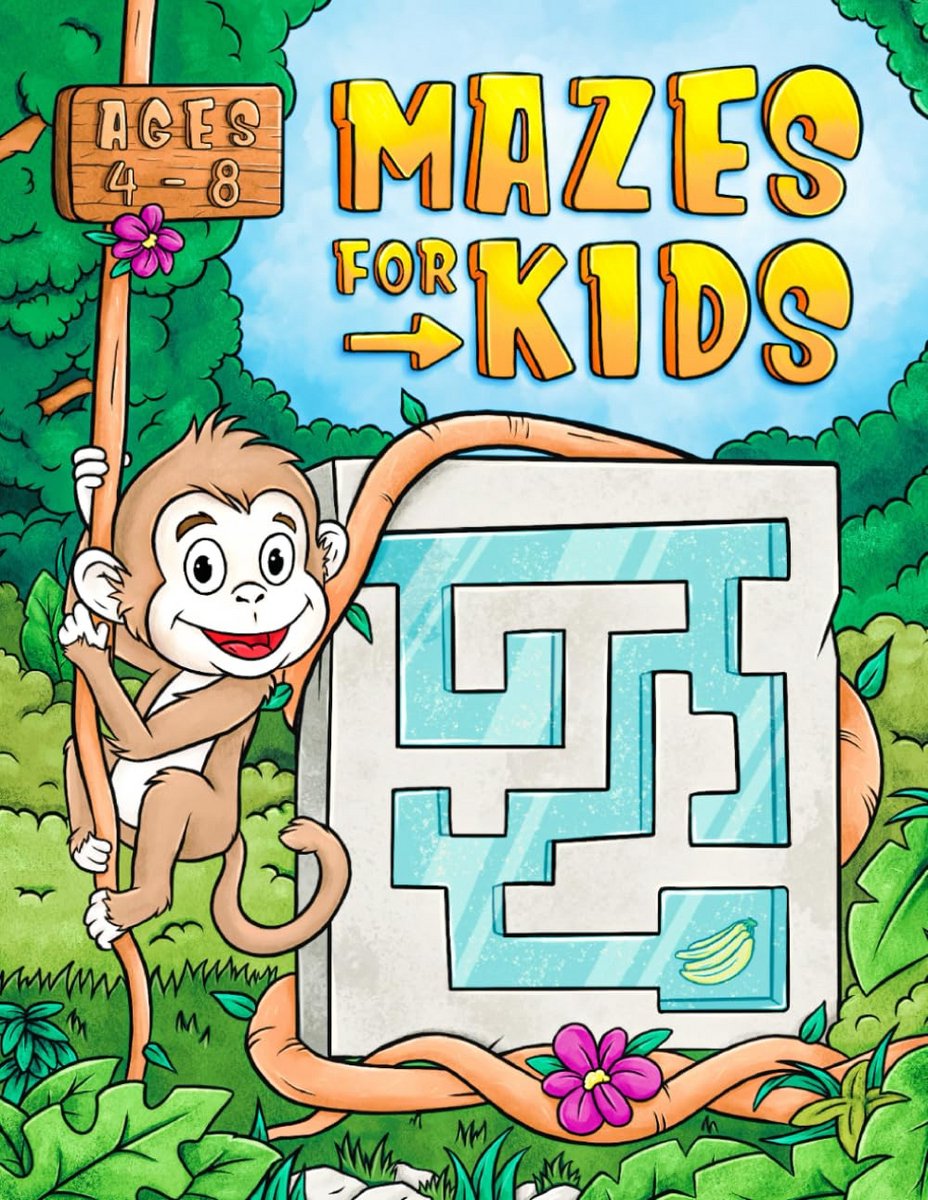 Mazes voor Kinderen 4-8 Jaar | 100 Unieke Doolhoven