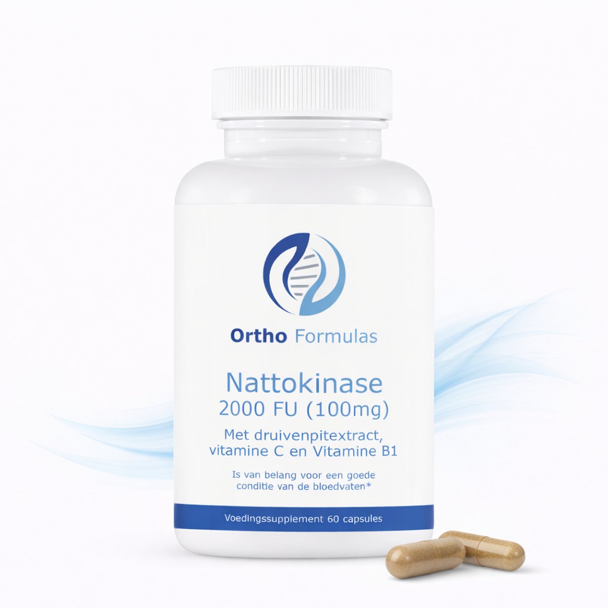 Nattokinase Capsules – 2000 FU – Doorbloeding & Bloedvaten – 100 mg – Vegan