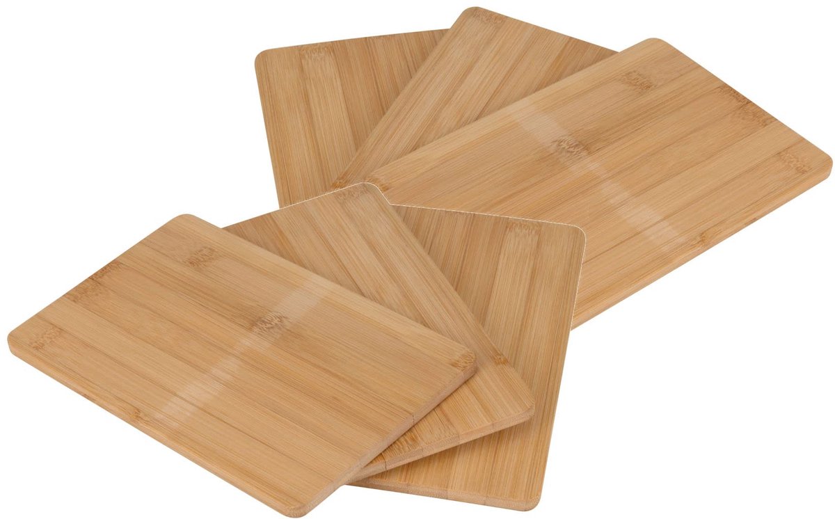 Bamboe Snijplankjes - 6 Stuks - 21 x 14 cm