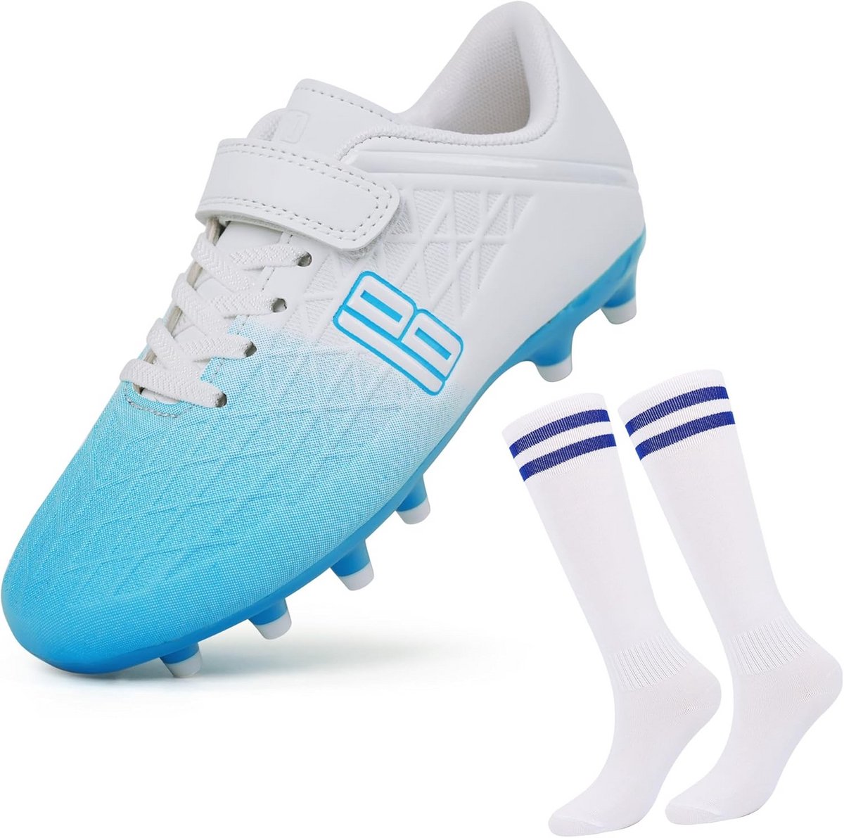 Voetbalschoenen voor Kinderen - Stevige Ondergrond - Inclusief Voetbalsokken