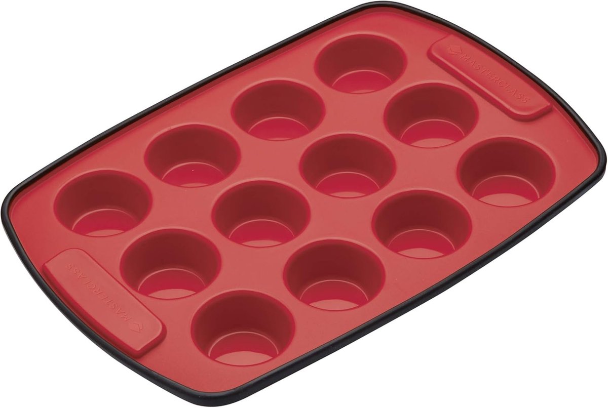 Flexibele Siliconen Mini Muffinbakvorm met 12 Holiën voor Cupcakes