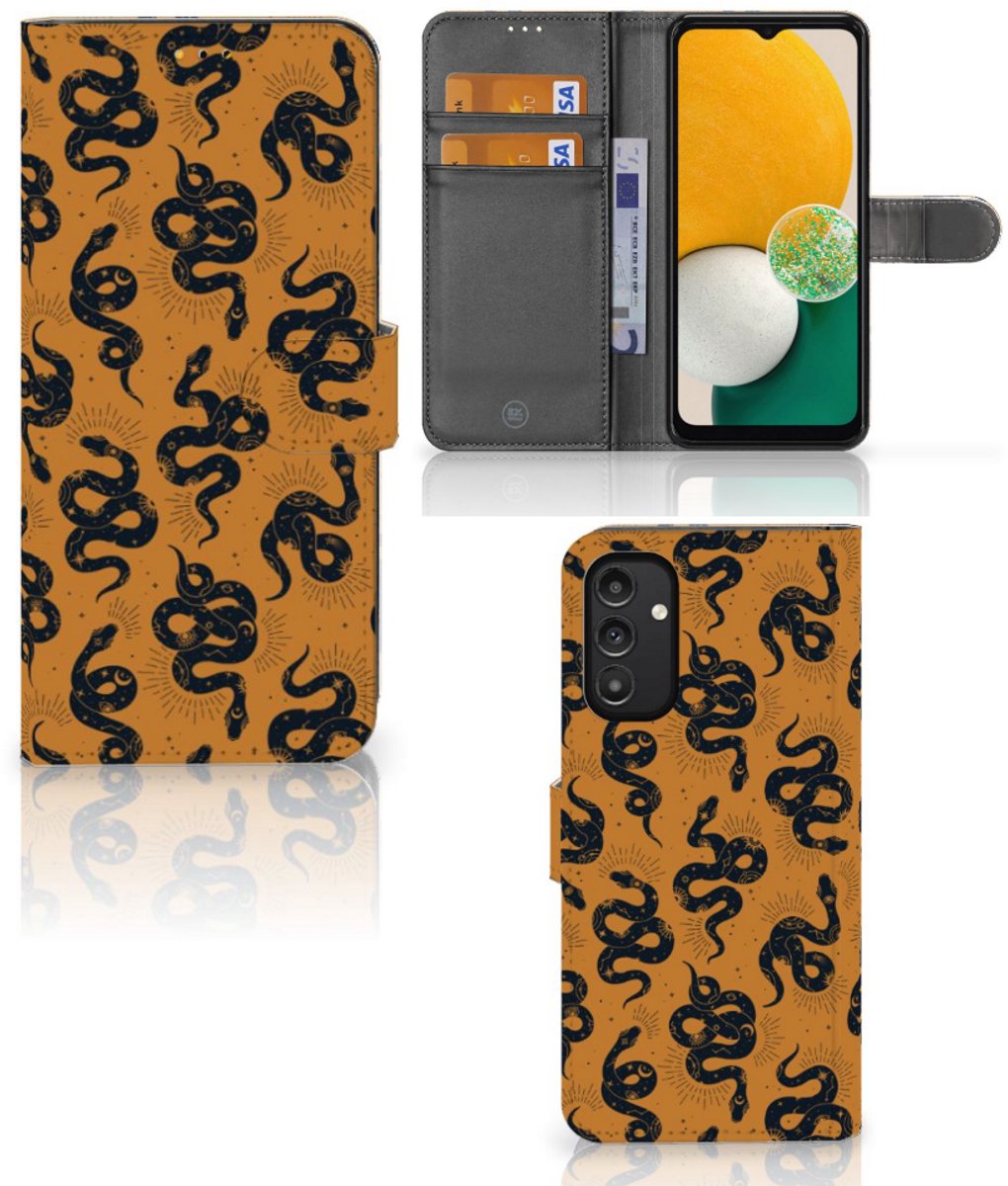 Telefoonhoesje met Pasjes voor Samsung Galaxy A14 5G Snakes