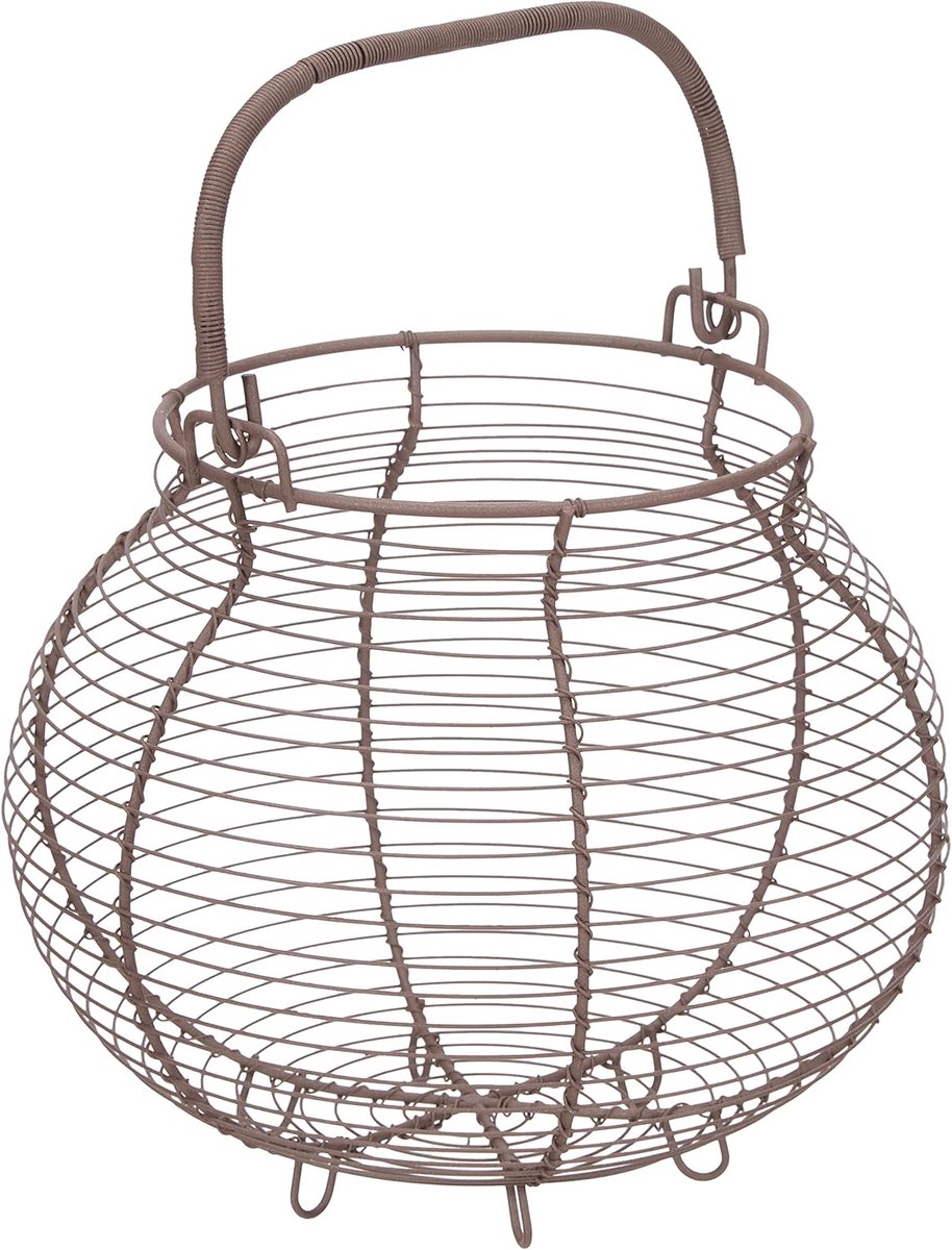 Metalen Eiermand - 25 cm Diameter, Verstelbare Hoogte 18-32 cm