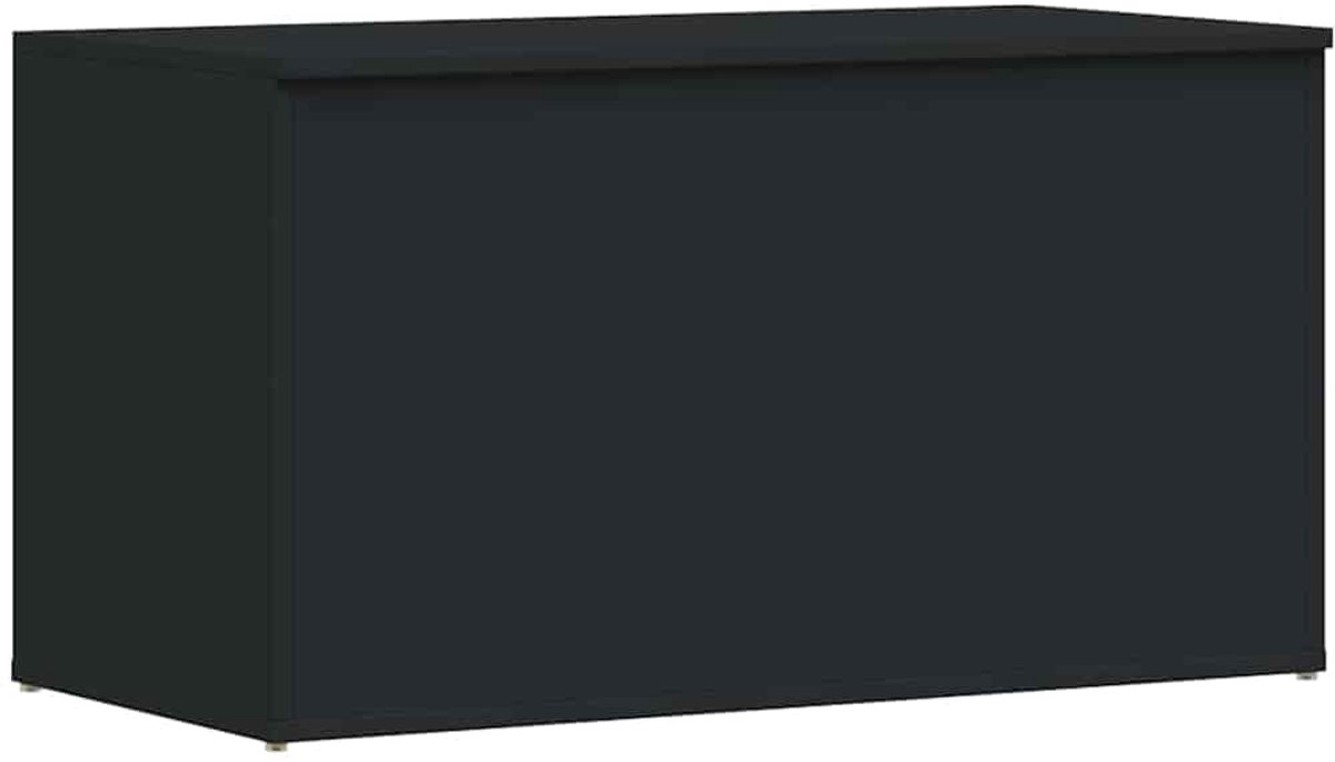 vidaXL Opbergkist 84x42x46 cm bewerkt hout zwart