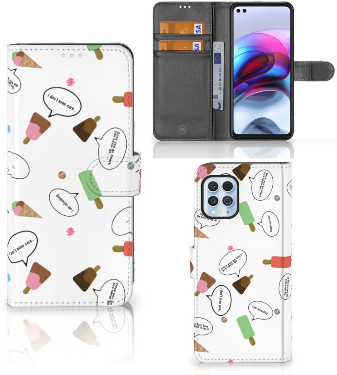 Motorola Moto G100 Book Cover IJsjes