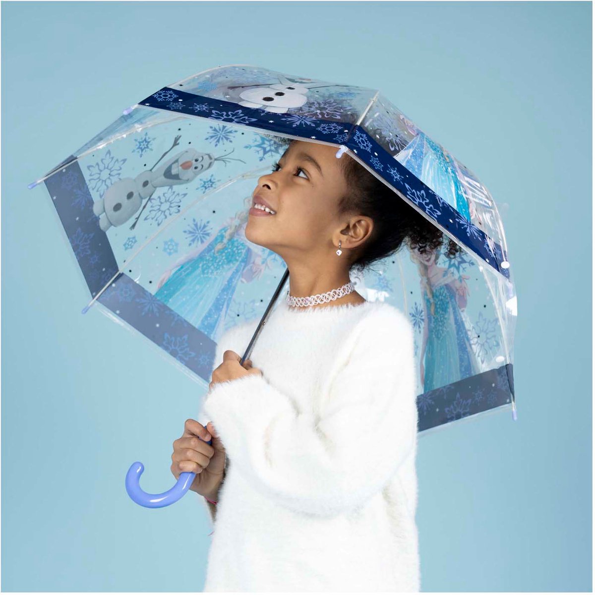 Frozen Paraplu - Kinderparaplu - Metaal frame - Blauw - Transparant — cadeau in Spellen & Speelgoed - foto 2