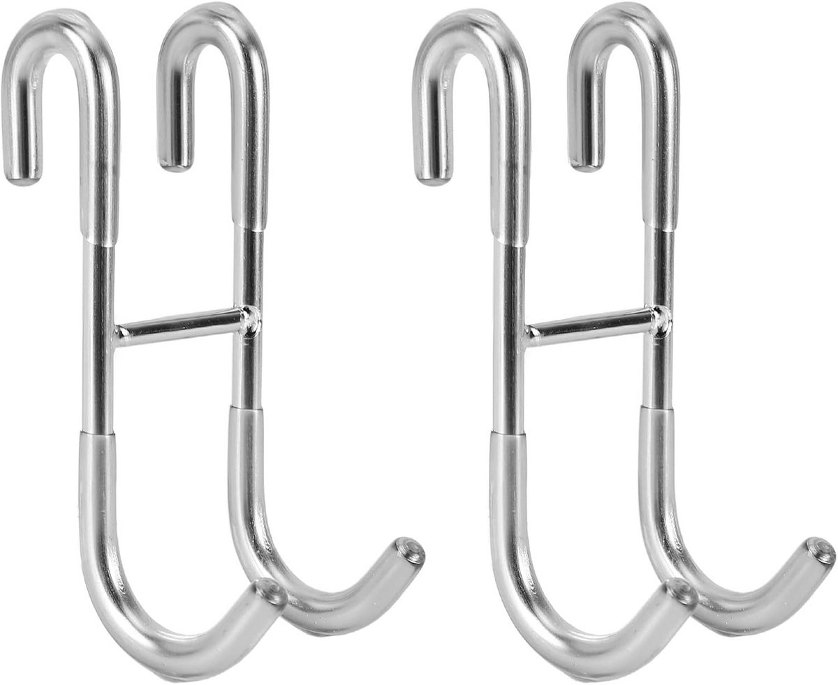 Douchedeur Haken (2 stuks) - Handdoekhaken voor Frameloze Glazen Douchewand