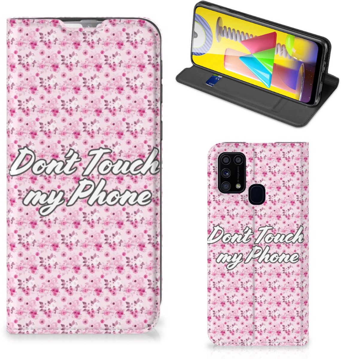 Samsung Galaxy M31 Design Case Flowers Pink DTMP