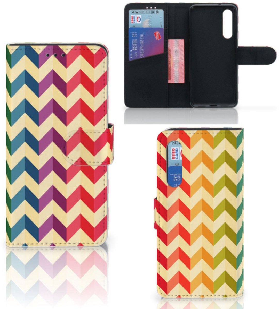 Xiaomi Mi 9 SE Telefoon Hoesje Zigzag Multi Color