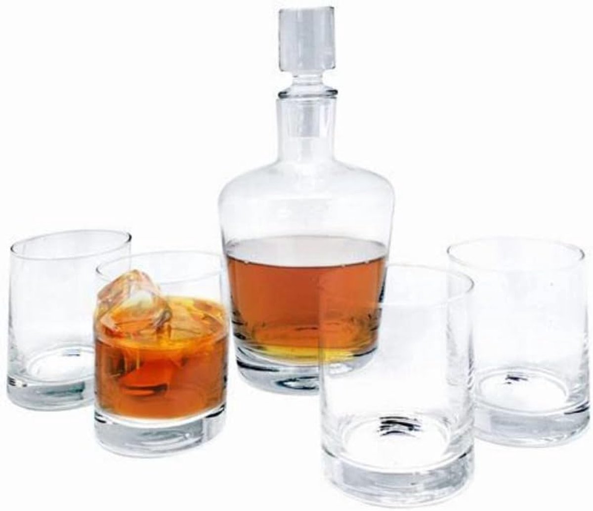 Whisky set met karaf en 4 tumblers