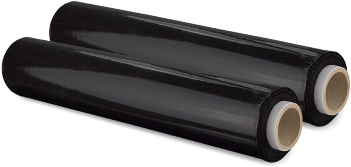 Stretchfolie zwart 50 cm - Handwikkelfolie voor Verpakking en Verhuizing - Duurzaam Verpakkingsmateriaal