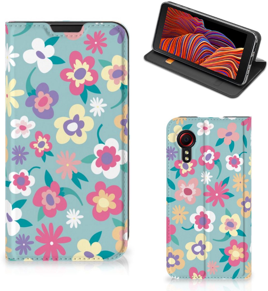 Samsung Galaxy Xcover 5 Smart Cover Flower Power