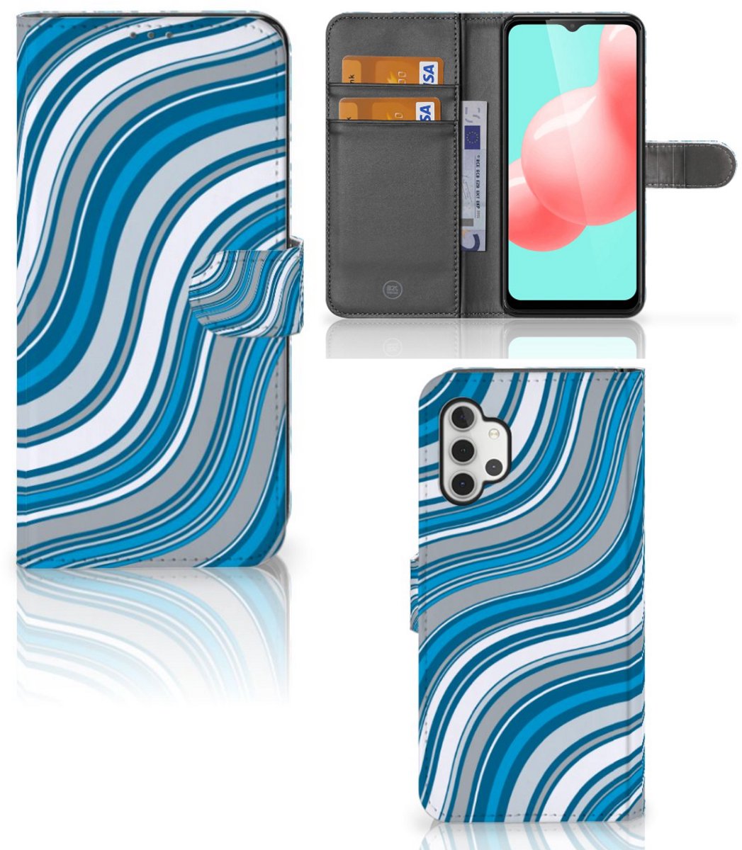 Samsung Galaxy A32 5G Telefoon Hoesje Waves Blue