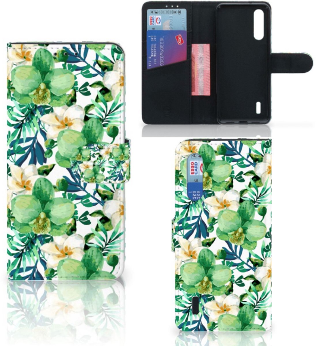 Xiaomi Mi 9 Lite Hoesje Orchidee Groen