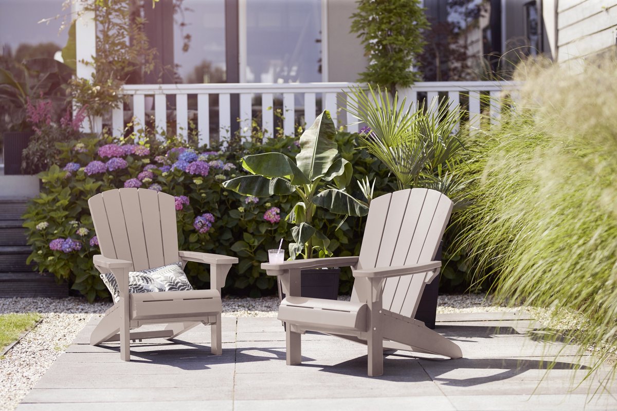 Keter Troy Adirondack Tuinstoel - Soft Beige thumbnail 6