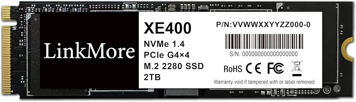 2TB M.2 2280 PCIe Gen4 NVMe 1.4 Interne SSD voor Gaming en PC
