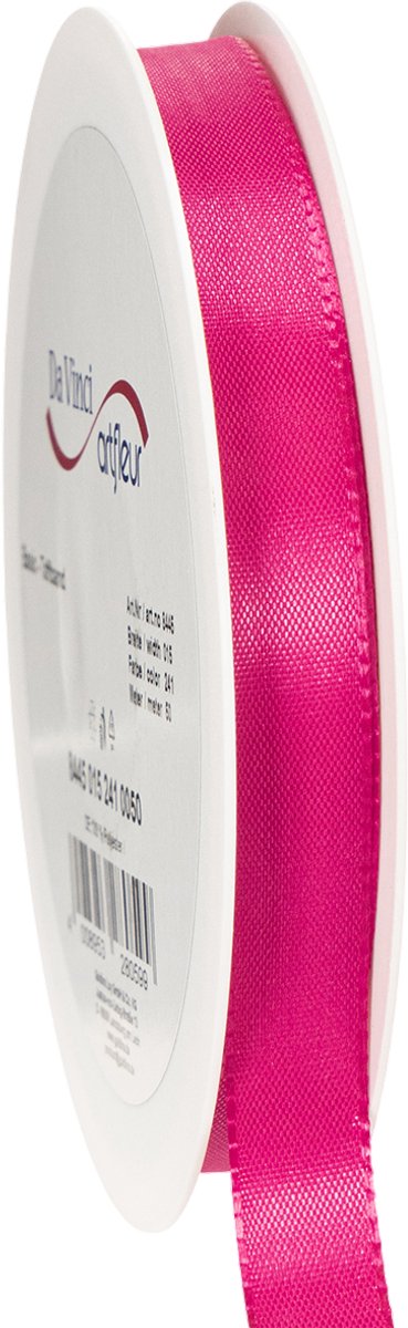 Fuchsia taftsatijn lint 15mm x 50 meter