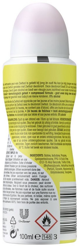 Zwitsal - Deodorant - Original - 6 x 100 ml - Voordeelverpakking