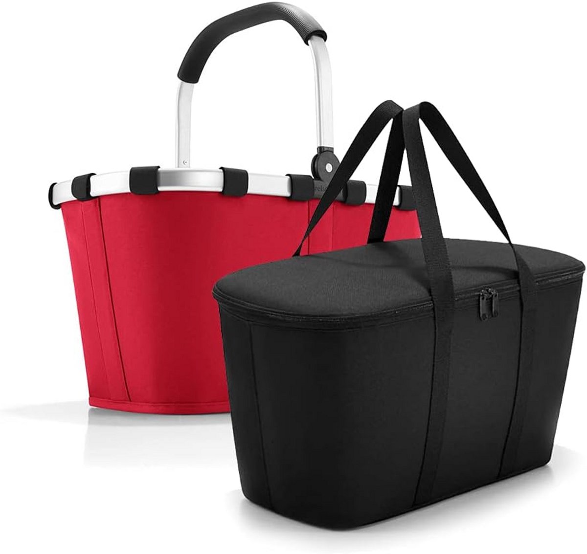 Set Carrybag en Coolerbag voor Reizen - Rood en Zwart