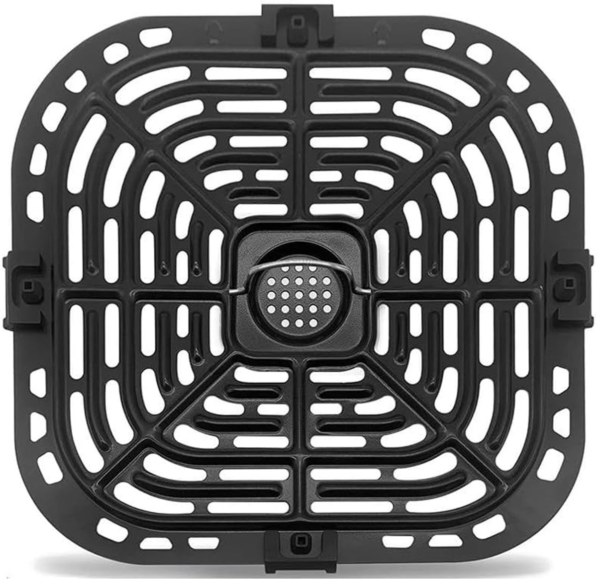 Anti-Aanbak Grillpan voor Airfryer - Crisper Plate Accessoire - 23x24 cm