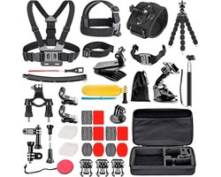 Solud® - 50-Delige Action Camera Accessoire Set - Geschikt voor GoPro - Zwart