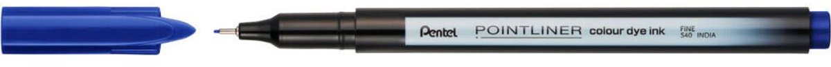 Fineliner pentel pointliner s40-c fijn blauw | 12 stuks