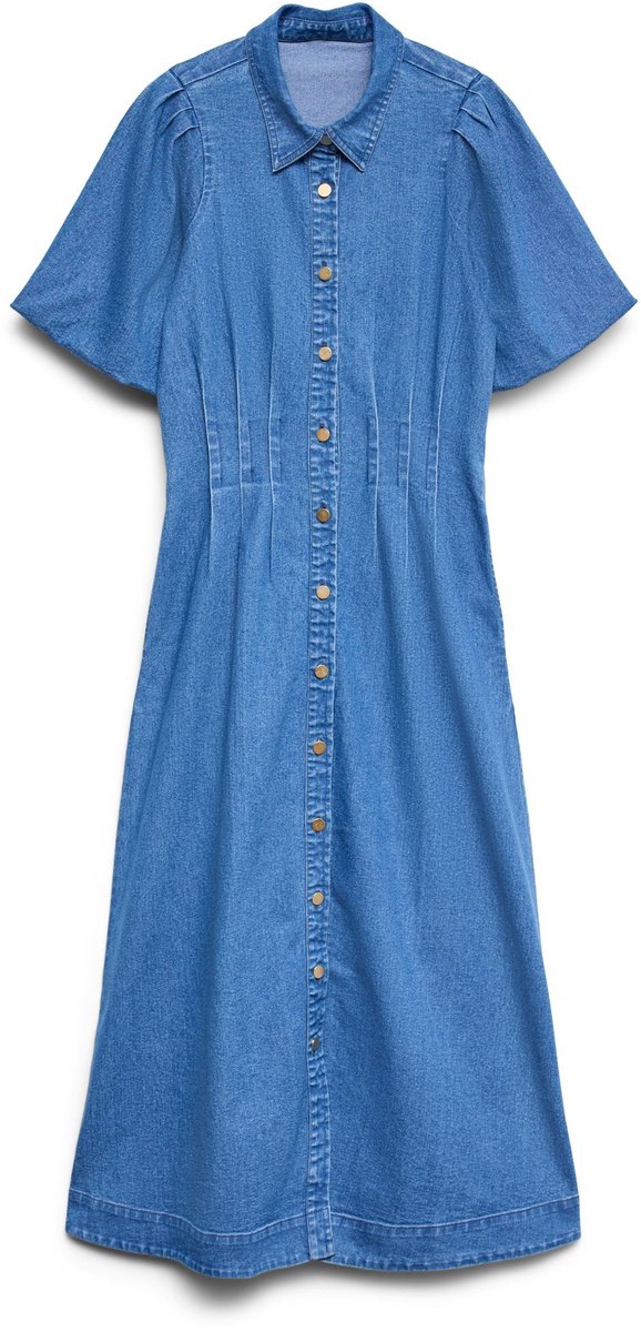 Vero Moda MATERNITY - VMMCASSIDY DENIM MAXI DRESS - Dames - Maxi jurken Medium Blue Denim