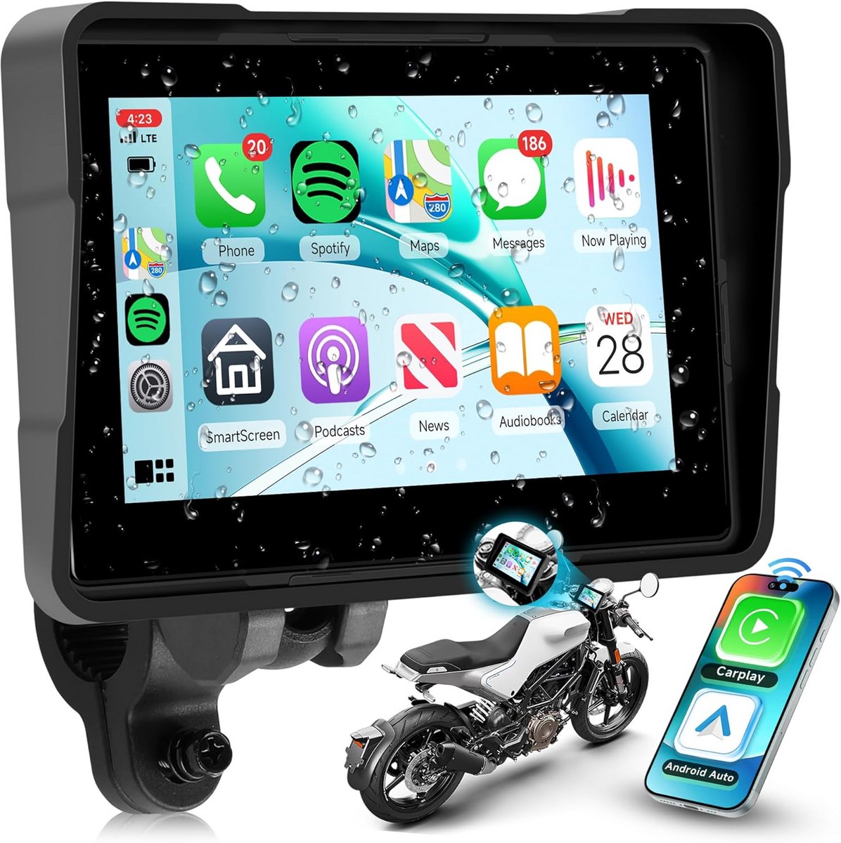 Universele Autoradio - 1 DIN Bluetooth, USB, AUX - Multimedia Speler Auto