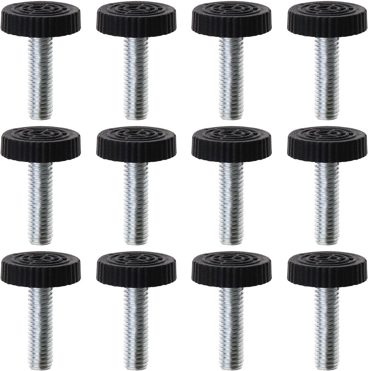 50x Verstelbare Meubelpoten M6 - Stofvrije Tafel- en Kastvoeten Schroefdraad Set