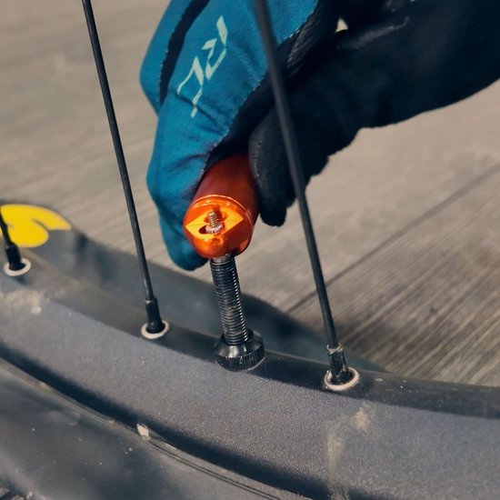Tubeless Banden Reparatie Set met Geïntegreerde CO2 Flesje Pomp - Inclusief 2 Maten Pluggen van Merkloos — afbeelding 3