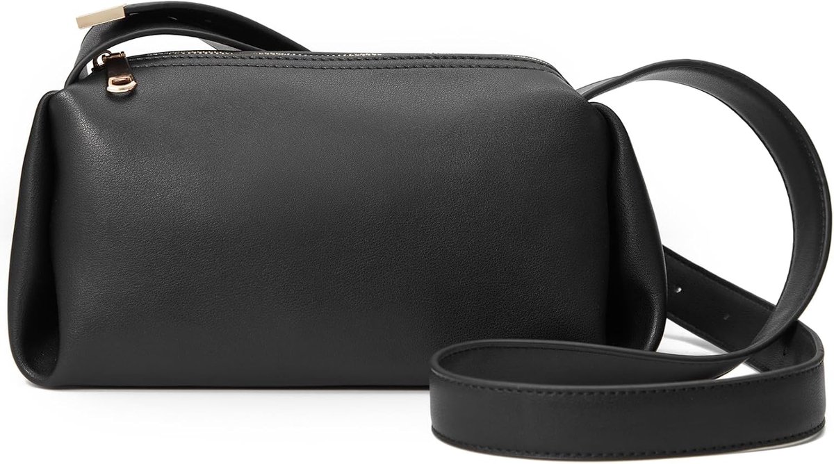 Middelgrote Dames Handtas met Brede Verstelbare Schouderriem - Crossbody Schoudertas