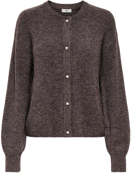 Gilet Jacqueline de Yong Jdylumi Life manches longues à boutons, maille 15326819, coloris fougère/mélange, taille L (femme)