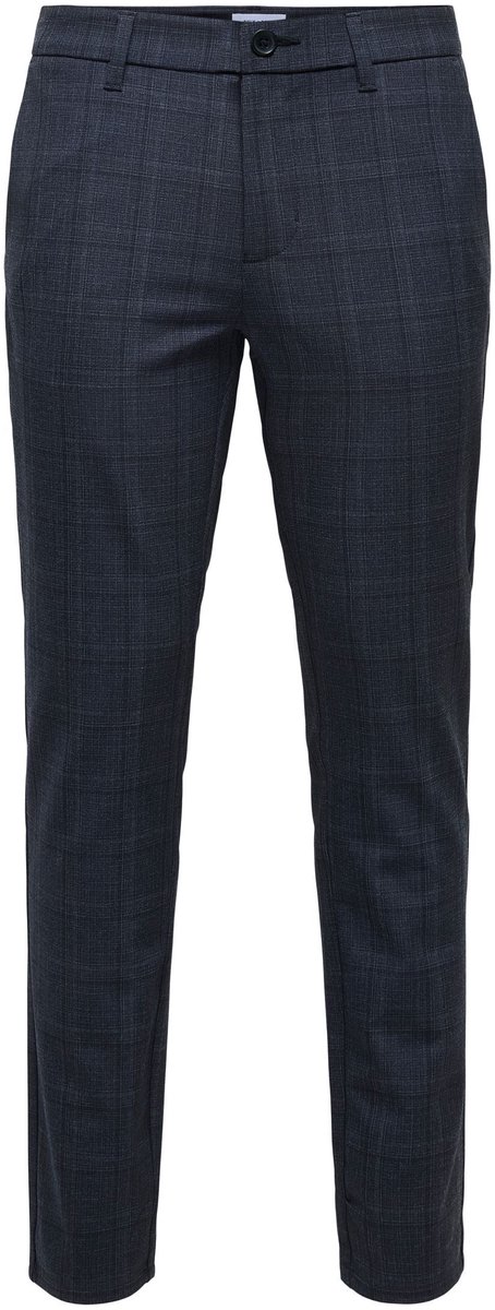 ONLY&SONS - ONSBRAD LIFE SLIM CHECK 0184 PANT NOOS - Heren - Broeken