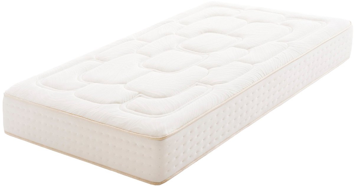 Cashmere Premier Viscosoft Matras - 90 x 190 cm - Wit - Ergonomisch en Duurzaam - 27 cm Dikte - Antiallergisch en Ademend