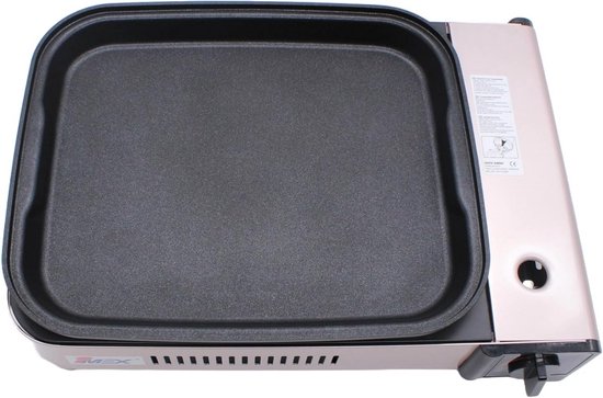 Draagbaar 2-in-1 Gasfornuis en Barbecue - Inclusief Grillplaat, Pan en Koffer van Draagbaar — afbeelding 4