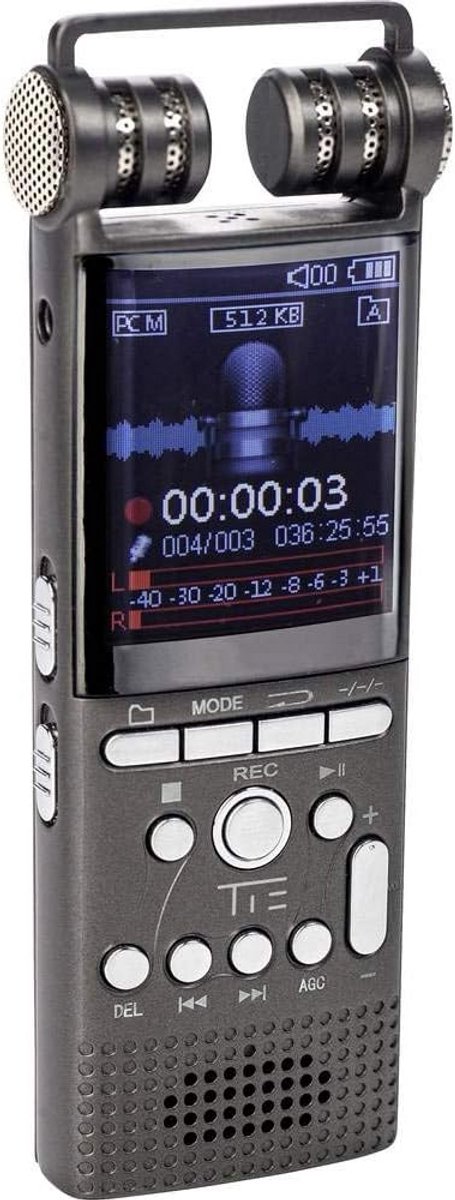 Mobiele Digitale Audio Recorder met Metalen Behuizing voor Interviews en Conferenties