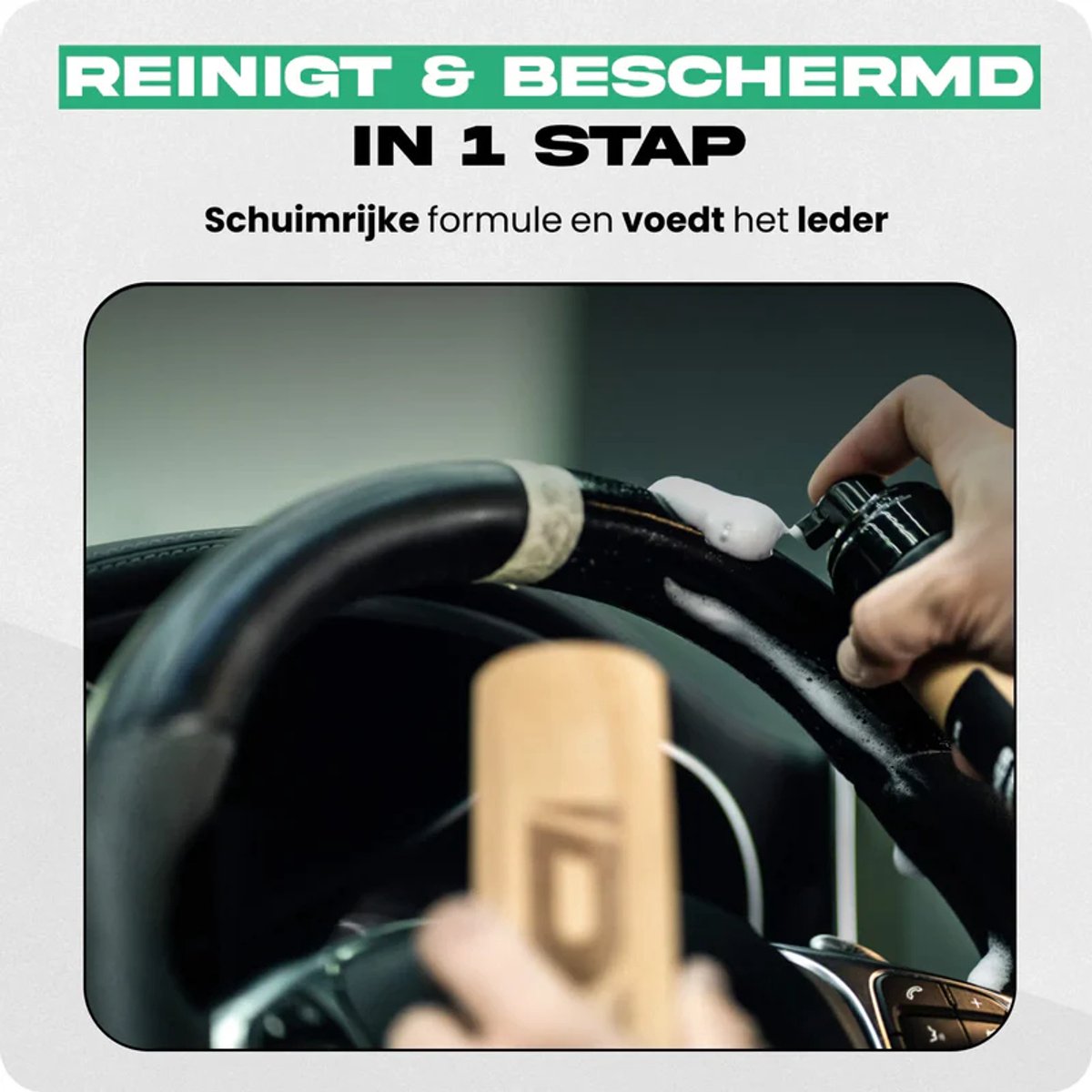 Detailrs Clean & Matt Leather Set - Leer Reiniger - Leerreiniger Auto - Alcantara Reiniger - Alcantara Borstel - Leder Reiniger Auto - Car Detailing - 200ml – foto 6