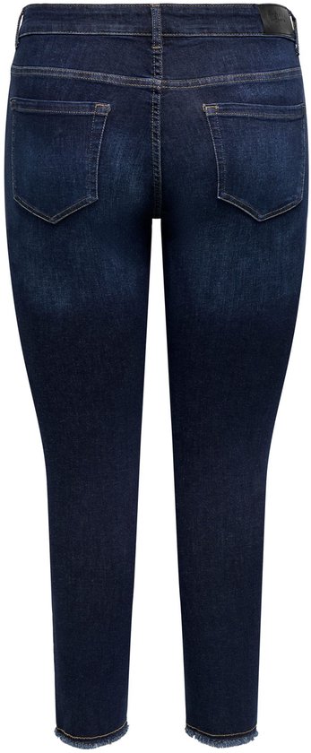 ONLY CARMAKOMA - CARWILLY LIFE REG SK ANK RAW REA4342NOOS - Denim Dark Blue - Femme - Taille W48XL32