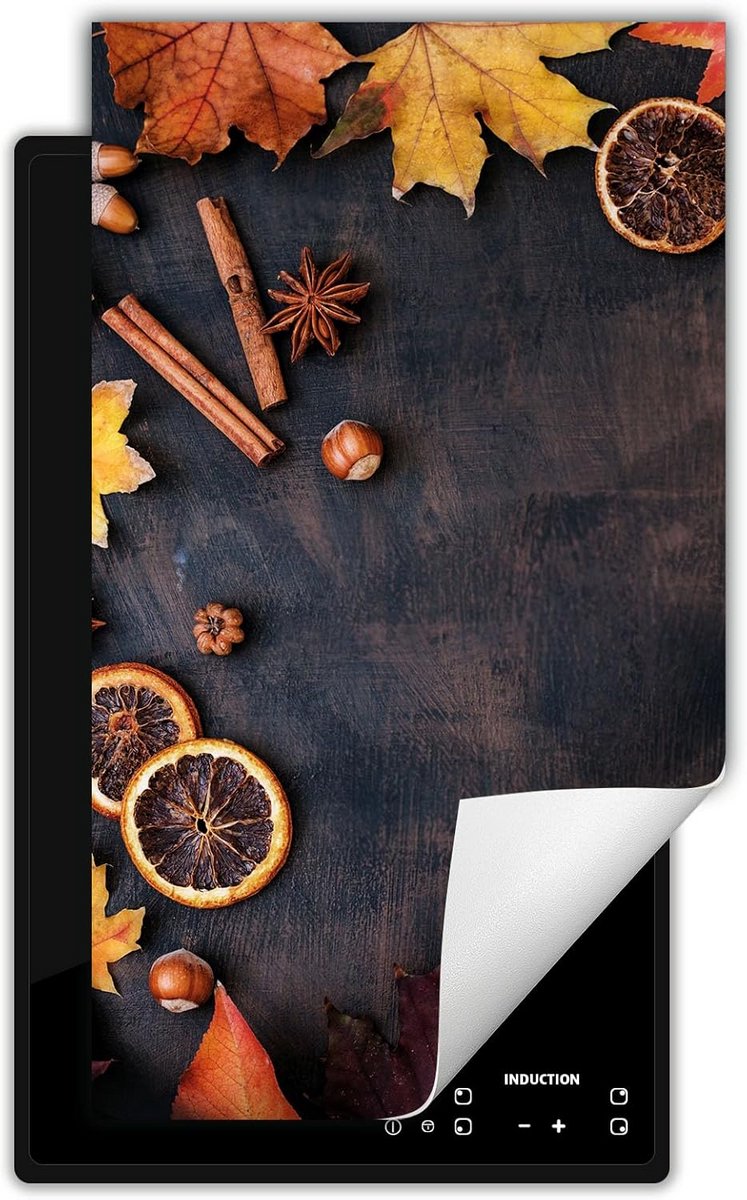 Universele Beschermhoes voor Inductiekookplaat - Kookplaatplaat - Herfst Design - 30x52 cm