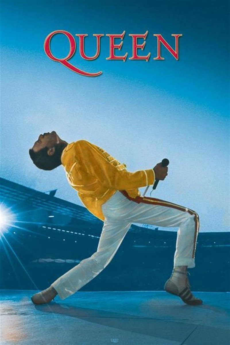 Maxi Poster 61x91,5 cm - Live at Wembley Concert Foto - Wanddecoratie