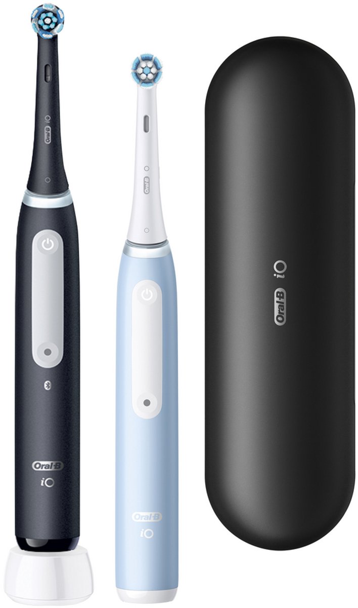 Oral-B iO 3 Elektrische Tandenborstel Duopack Zwart en Lichtblauw - afbeelding 2