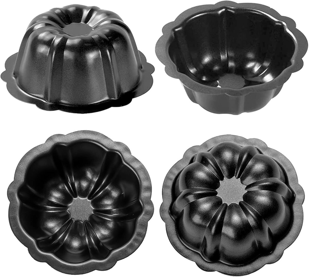 Kleine Ronde Bakvorm voor Individuele Taartjes en Muffins - 4 Inch Antiaanbak