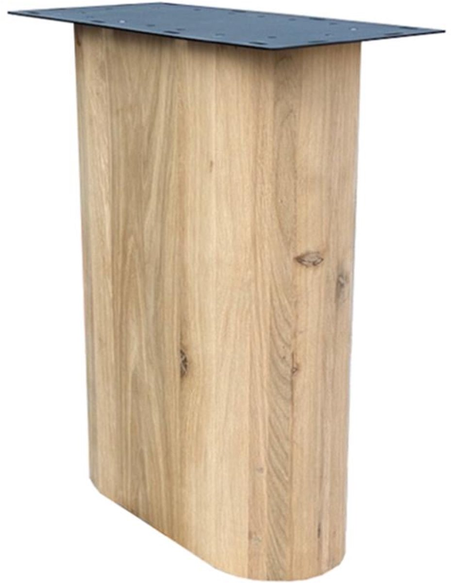 FLE - Wang eiken hout 50 bij 21 cm en hoogte 73,5cm - 2 stuks