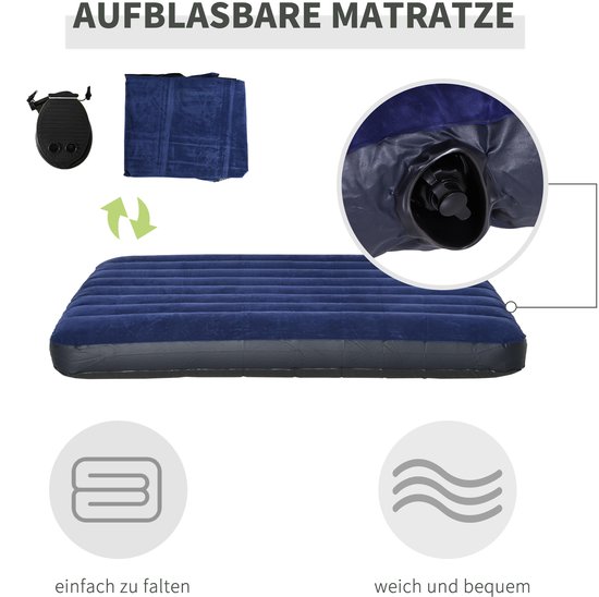 Wishdor - Kampeerbedset Voor 2 Personen - Met Tent En Luchtmatras - Voor Kamperen - Oxfordstof - Groen — afbeelding 3