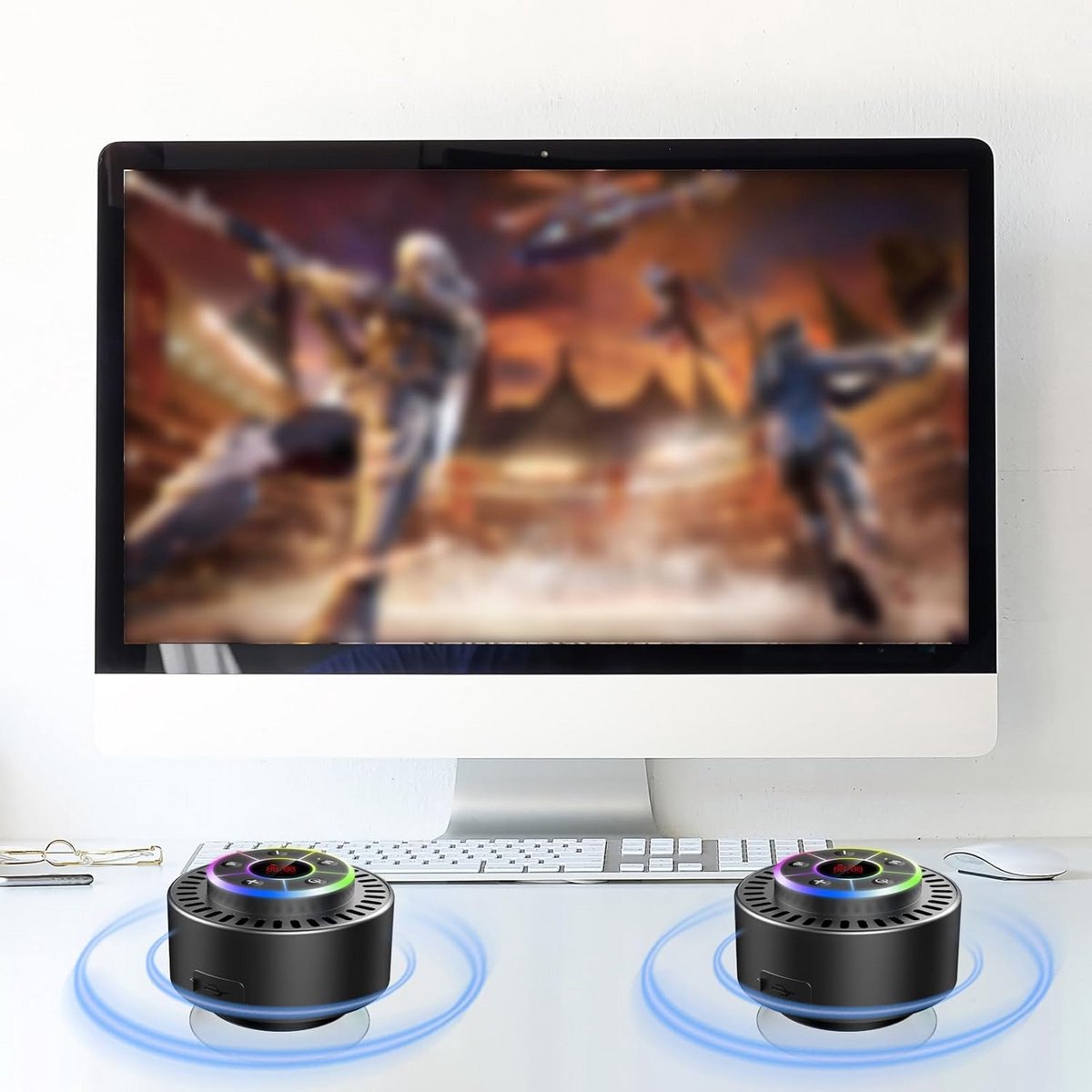 Draadloze Bluetooth Speaker met Klok, FM-Radio en IPX7 Waterdicht - Ideaal voor Buiten