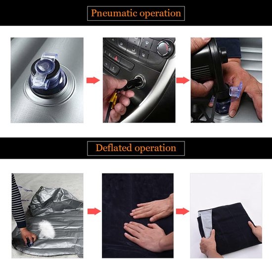 Autobed 2 Persoons - Auto Luchtbed - Opblaasbaar bed - Kampeermat — afbeelding 3