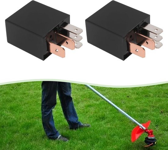 2x 12V 30A Waterdicht Relais 5-Pin voor Grasmaaier en Tractor - Vervanging voor 725-1648 & 925-1648 — afbeelding 3